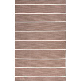 Coastal Living(R) Dhurries Beige/Brown Stripe Rug
