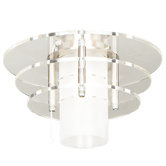Acrylic Disks One Light Fan Light Kit