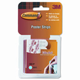 Command Poster Adhesive Strip Value Pack, White, 48 Strips per Pack