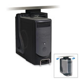 Underdesk CPU Holder, 360 Swivel, Steel