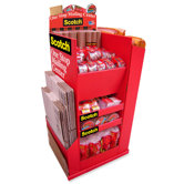 Mailing Supplies Display, Floorstand, Red