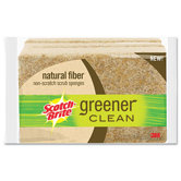 Scotch-Brite Greener Clean Non-Scratch Scrub Sponge, 3/Pack