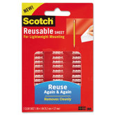 Scotch Restickable Mounting Tabs, 1 Sheet/Pack