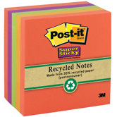390 Sheet 3" x 3" Post-it Super Sticky Recycled Note