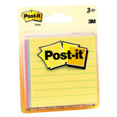 3" x 3" 50 Sheet Lined Ultra Colors Post-It Note