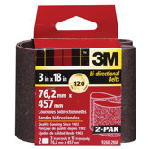 2 Pack 3" X 18" Fine Grit Power Sanding Belts 9260