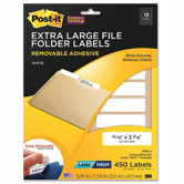 Post-it Removable File Folder Labels (450 Per Pack)