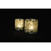 Capiz Hexagon Weave Votive