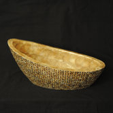 Capiz Slanted Bowl