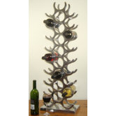 27 Bottle Cast and Polished Solid Aluminum Wine Rack