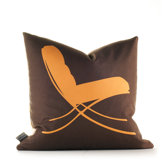 Modern Classics Pillow in Sunshine and Chocolate