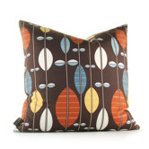 Aequorea Carousel Pillow in Chocolate and Cornflower
