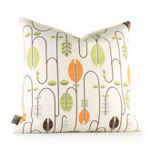 Aequorea Carnival Pillow in White and Sunshine