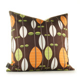 Aequorea Carousel Pillow in Chocolate and Sunshine