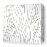 Madera Stretched Wall Art in White