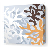 Reef Stretched Wall Art in Aqua