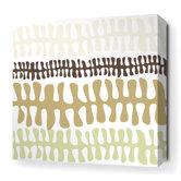 Plankton Stretched Wall Art in Moss