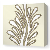 Seagrass Stretched Wall Art in Moss