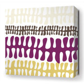 Plankton Stretched Wall Art in Plum