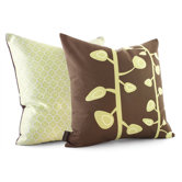 Bud Throw Pillow in Chocolate