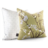 Ailanthus Throw Pillow in Grass / Sky
