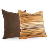 Rain Throw Pillow in Sunshine