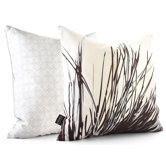 Thatch Throw Pillow in Aqua