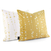 Pussy Willows Throw Pillow in Sherbet