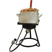 Square Top Bolt Together Outdoor Fish Fryer with 12 Quart Square Aluminum Pot