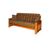 Premium Hardwood Series Cascade Full Futon and Mattress