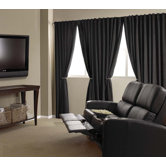 Absolute Zero Velvet Blackout Home Theater Curtain Panel