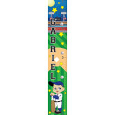 Personalized Canvas Growth Chart Baseball Boy