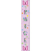 Personalized Canvas Butterfly Girl Growth Chart