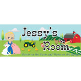 Personalized Canvas Farm Boy Name Sign
