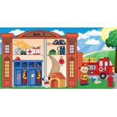 Personalized Canvas Fireman Boy Wall Mural