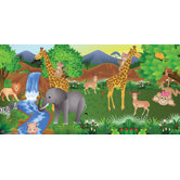 Personalized Canvas Monkey Girl Wall Mural