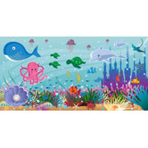 Personalized Canvas Ocean Girl Wall Mural