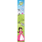Personalized Canvas Growth Chart Princess Girl