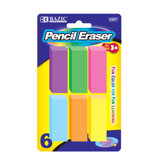 Neon Bevel Eraser  (Set of 6)