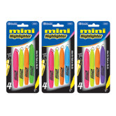 Mini Fluorescent Highlighter (Set of 4)