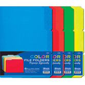 6 Ct. 0.33 Cut Letter Size Color File Folder (Set of 48)