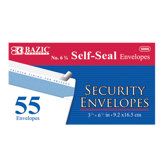 55 Ct. Self-Seal Security Envelopes (Set of 24)