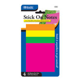 Neon Stick On Notes (Set of 4)