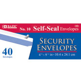 40 Ct. Self-Seal Security Envelopes (Set of 24)