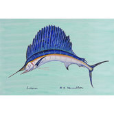 Coastal Sailfish Door Mat