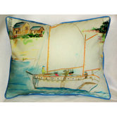 Coastal Two Masted Boat Indoor / Outdoor Pillow