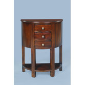Bordeaux Three Drawer Half Moon