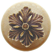 Classic Opulent Flower Wood Knob