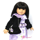 Mystic Dress, Caplet and Handbag Doll Outfit