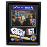 Wood Framed 'Rat Pack' Picture